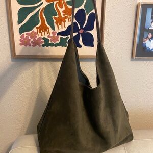 SOLD Olive Green Hobo Bag